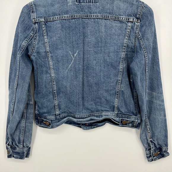 Ralph Lauren Sport Denim Jacket Women's XS Blue Button Closure Trucker Cotton - Picture 8 of 9